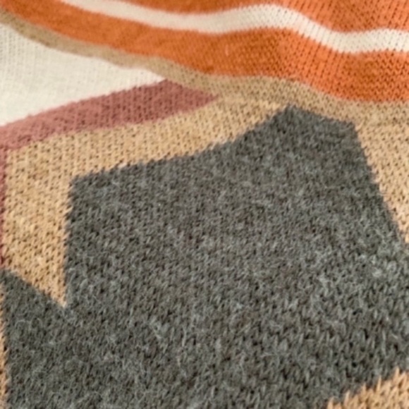 Aztec Tribal Drawstring Knit Top - Picture 8 of 8